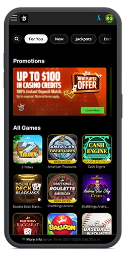DraftKings Casino Mobile
