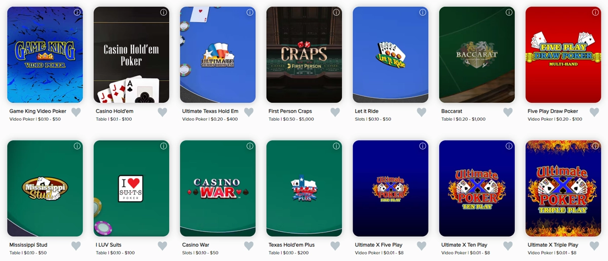 FanDuel Casino Table Games