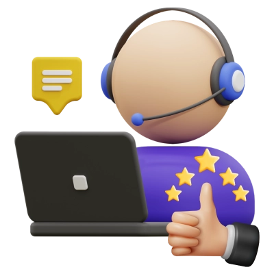 3d Customer Service Icon - 3D Thumb Up Pointing at Five Gold Star Rating 3d Customer Service Icon - 3D Thumb Up Pointing at Five Gold Star Rating